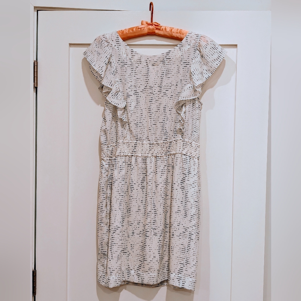Elegant Cream Ruffle Dress